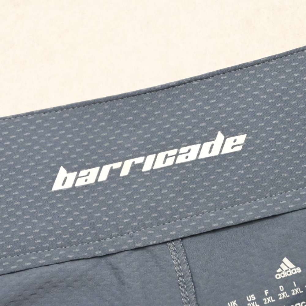 Adidas Barricade Tennis Shorts Mens Size 2XL x 10" Blue ClimaCool Nylon Stretch - Picture 4 of 8